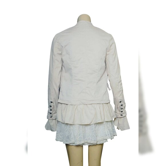 Free People Ruffles Romance Jacket XS 2 Women Casual Long Sleeve Coat NEW 36964 - Picture 4 of 4